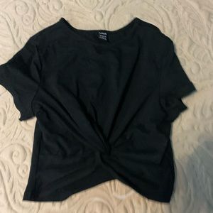 shein crop top-size small-color black